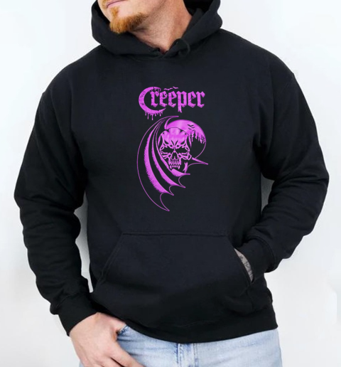 Creeper Purple Logo T-Shirt Unisex Hoodie