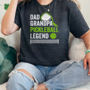 Dad Grandpa Pickleball Legend Player Funny Pickle Ball T-Shirt Classic Women's T-shirt