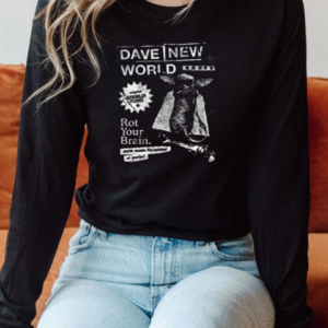 Dave New World Rot Your Brain Punk Music For Punks And Gremlins Vintage T-Shirt Long Sleeved T-shirt 