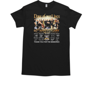 Days Of Our Lives 60th Anniversary 1965 2025 Thank You For The Memories Signatures T-Shirt Classic Men's T-shirt