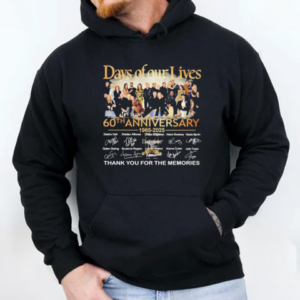 Days Of Our Lives 60th Anniversary 1965 2025 Thank You For The Memories Signatures T-Shirt Unisex Hoodie