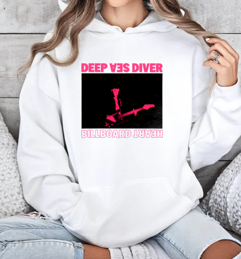 Deep Sea Diver Billboard Heart White T-Shirt Unisex Hoodie