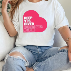 Deep Sea Diver Pink Billboard Heart T-Shirt Classic Women's T-shirt