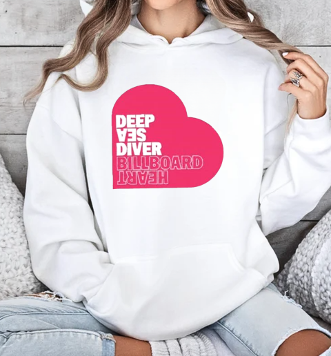 Deep Sea Diver Pink Billboard Heart T-Shirt Unisex Hoodie