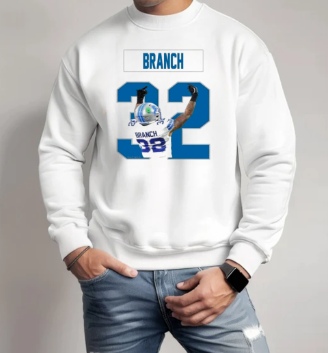 Detroit Lions 22 Brian Branch middle fingers T-Shirt Unisex Sweatshirt