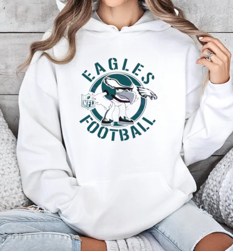 Eagles Football Nfl Rush Zone Cartoon Character T-Shirt Unisex Hoodie