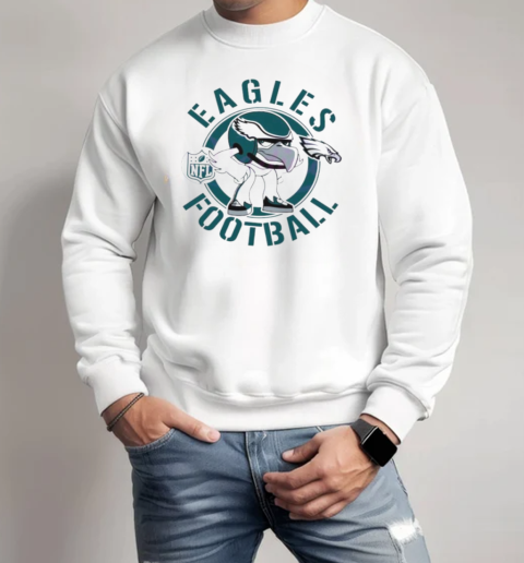 Eagles Football Nfl Rush Zone Cartoon Character T-Shirt Unisex Sweatshirt