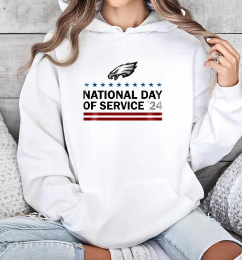 Eagles National Day Of Service '24 Never Forgot 9 11  Unisex Hoodie