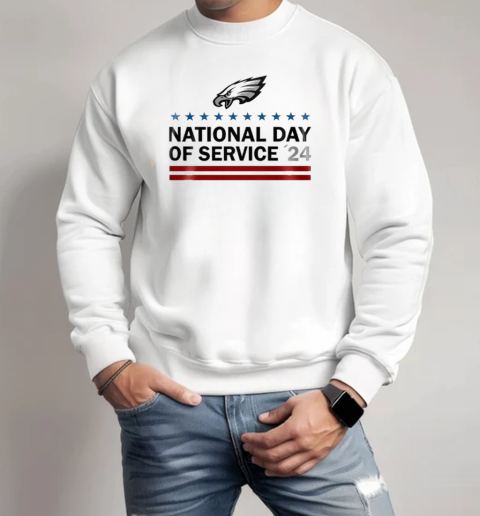 Eagles National Day Of Service '24 Never Forgot 9 11  Unisex Sweatshirt