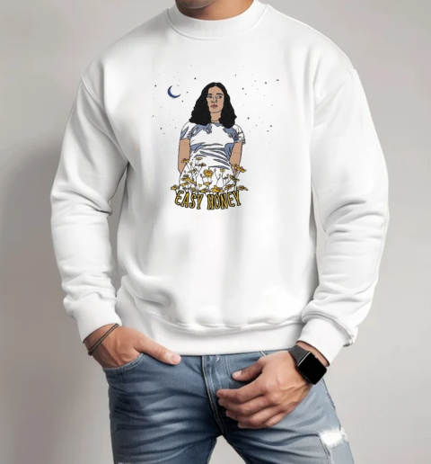 Easy Honey LP Girl Moon Floral T-Shirt Unisex Sweatshirt