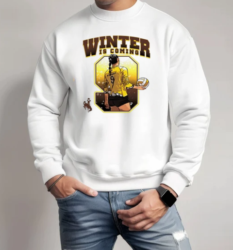 Emma Winter is coming Wyoming Cowboys volleyball individual caricature T-Shirt Unisex Sweatshirt