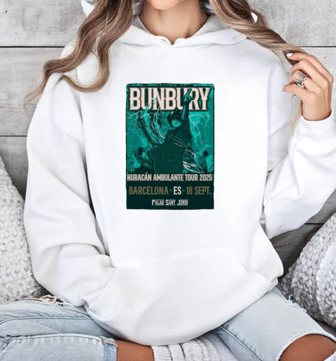 Enrique Bunbury September 18 2025 Tour Palau Sant Jordi in Barcelona Spain T-Shirt Unisex Hoodie