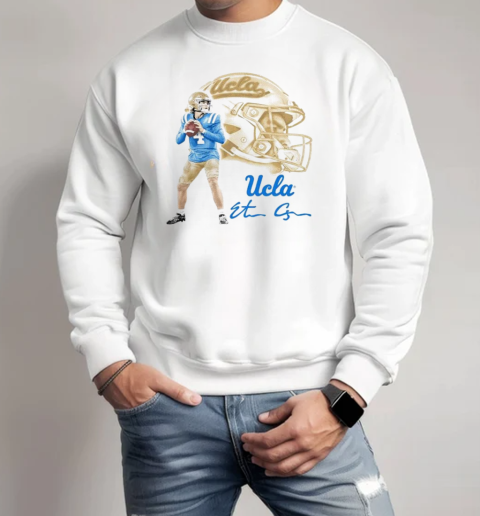 Ethan Garbers UCLA Bruins signature portrait  Unisex Sweatshirt