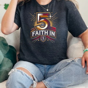 Faith In 5 Washington Commanders Jayden Daniels T-Shirt Classic Women's T-shirt