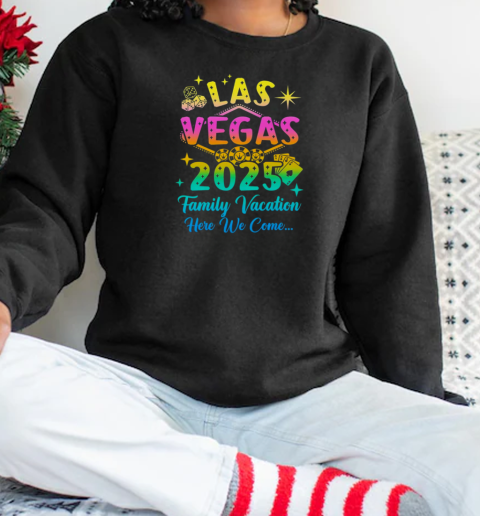 Family Vacation 2025 Las Vegas Matching Family Trip Group T-Shirt Unisex Sweatshirt