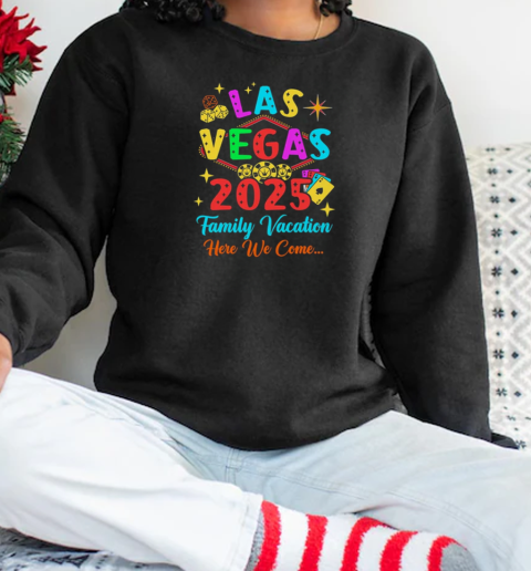 Family Vacation Las Vegas 2025 Matching Family Trip Group T-Shirt Unisex Sweatshirt