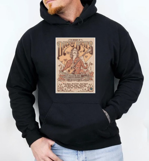 February 28 2025 In Memory Of Dickey Betts Macon City Auditorium Macon GA T-Shirt Unisex Hoodie