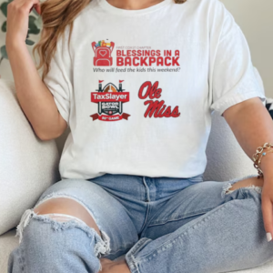 First Coast Chapter Blessings In A Backpack Who Will Feed The Kids This Weekend Taxslayer Gator Bowl Ole Miss  Classic Women's T-shirt