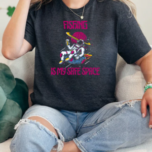 Fishing Is My Safe Space Astronaut T-Shirt Classic Women's T-shirt