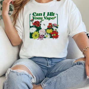 Floral Can I Hit Your Vape T-Shirt Classic Women's T-shirt