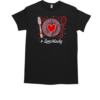 Funny Happy Valentine's Day Lunch Lady Women Matching  Classic Men's T-shirt