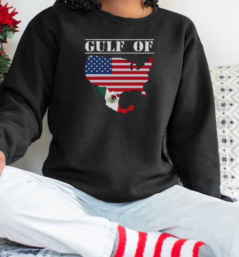 Funny Trump Gulf Of United States Of America Flag Retro T-Shirt Unisex Sweatshirt