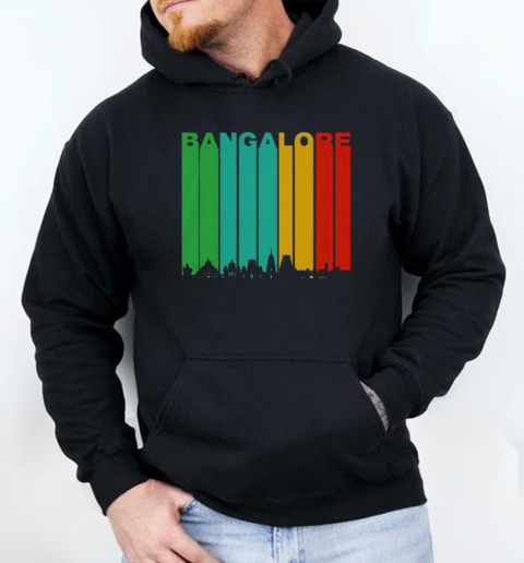 Good Vintage Bangalore India Skyline Cityscape T-Shirt Unisex Hoodie