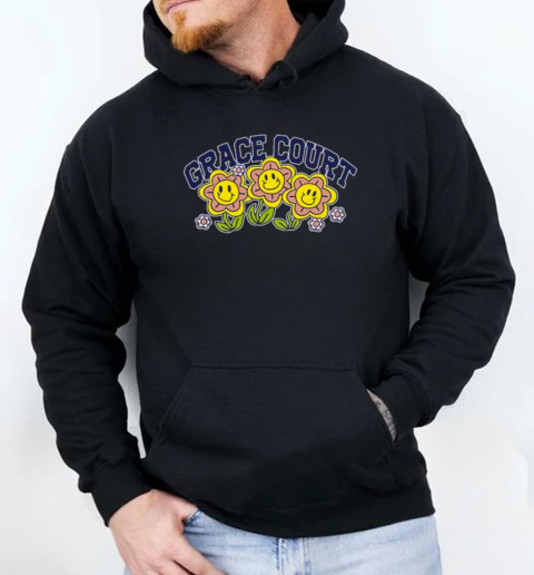 Grace Court Flower T-Shirt Unisex Hoodie