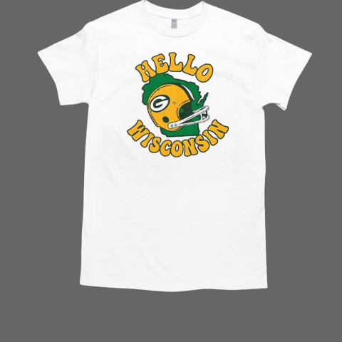 Green Bay Packers Hello Wisconsin That Packers Helmet T-Shirt