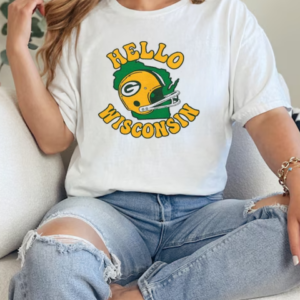 Green Bay Packers Hello Wisconsin That Packers Helmet T-Shirt Classic Women's T-shirt