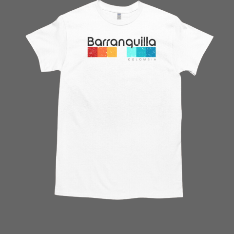 Happy Barranquilla Colombia Retro Style Vintage T-Shirt