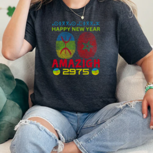 Happy Yennayer 2025 Amazigh Flag New Year 2975 Morocco T-Shirt Classic Women's T-shirt