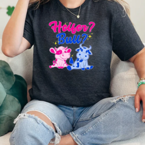 Heifer Or Bull Gender Reveal Cow T-Shirt Classic Women's T-shirt