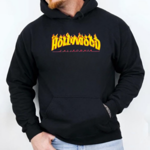 Hollywood California Flames T-Shirt Unisex Hoodie