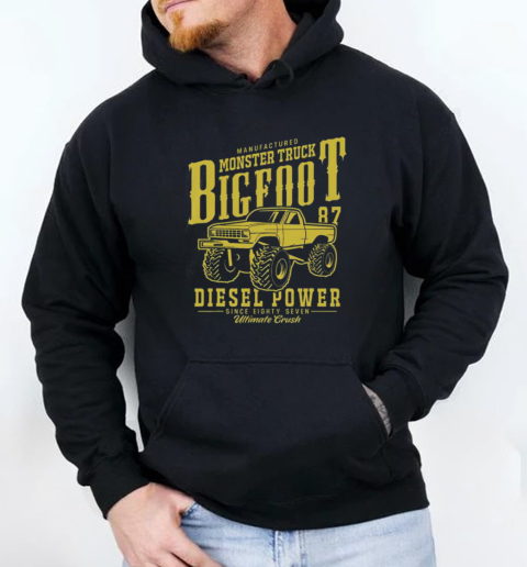 Hot American Bigfoot Monster Truck Vintage T-Shirt Unisex Hoodie