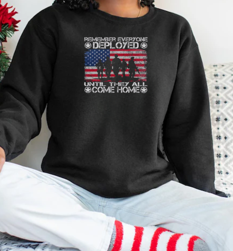 Hot Red Friday Military Remember Everyone Deployed Until They All Come Home  Unisex Sweatshirt