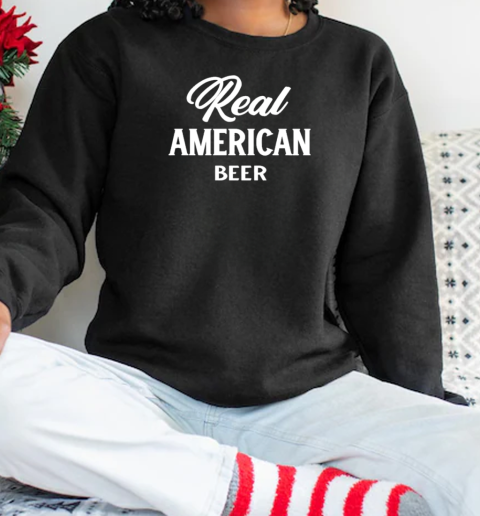 Hulk Hogan Wearing Real American Beer T-Shirt Unisex Sweatshirt