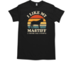 I Like My English Mastiff And Maybe Like 3 People Dog Retro T-Shirt Classic Men's T-shirt