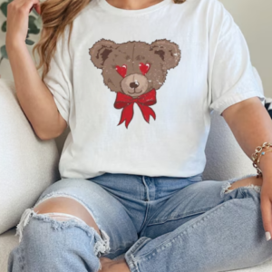 I Love You Beary Much Teddy Bow T-Shirt Classic Women's T-shirt