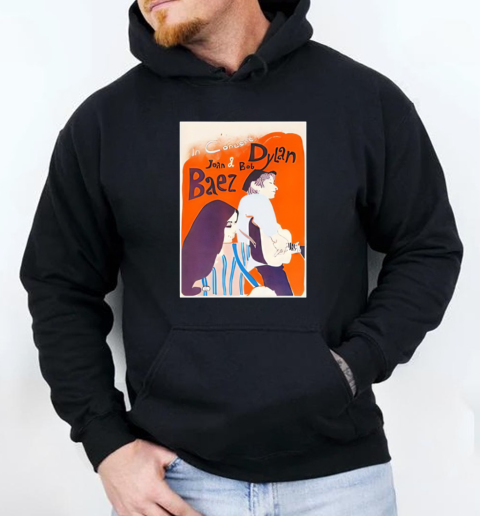 In Concord Joan Baez And Bob Dylan T-Shirt Unisex Hoodie