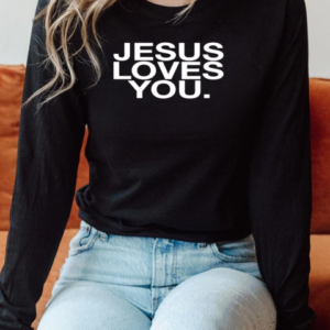 Jesus loves you Dodgers blue logo T-Shirt Long Sleeved T-shirt