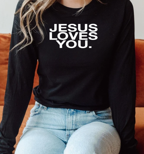 Jesus loves you Dodgers blue logo T-Shirt Long Sleeved T-shirt