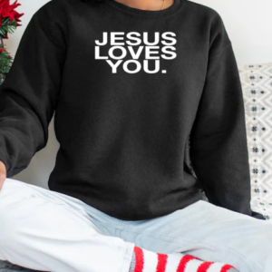 Jesus loves you Dodgers blue logo T-Shirt Unisex Sweatshirt