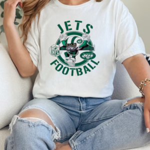 Jets Football NFL Rush Zone Cartoon Character T-Shirt Classic Women's T-shirt