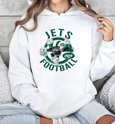 Jets Football NFL Rush Zone Cartoon Character T-Shirt Unisex Hoodie