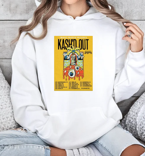 Kash'd Out West Coast Tour 2025 T-Shirt Unisex Hoodie