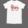 Loads Of Love Farm Tractor Valentines Day T-Shirt Classic Men's T-shirt