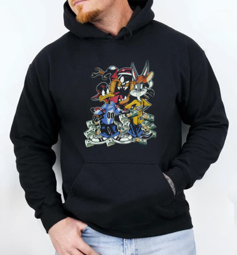 Looney Tunes Daffy Taz Bugs Hip Hop Money T-Shirt Unisex Hoodie