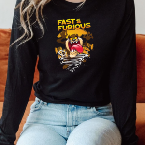 Looney Tunes Taz Fast And Furious 2025 T-Shirt Long Sleeved T-shirt 