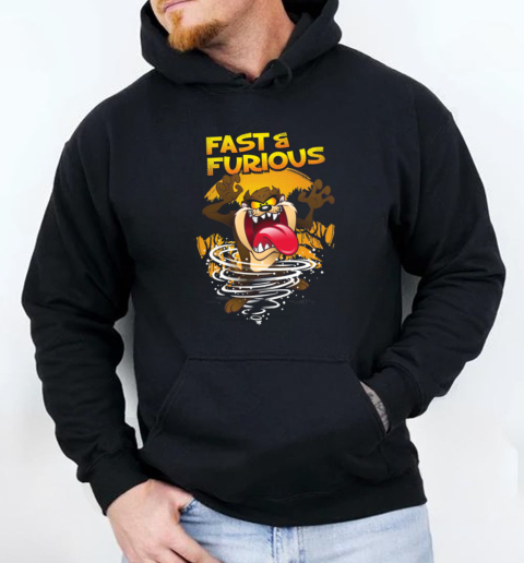 Looney Tunes Taz Fast And Furious 2025 T-Shirt Unisex Hoodie